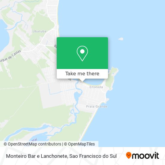 Mapa Monteiro Bar e Lanchonete
