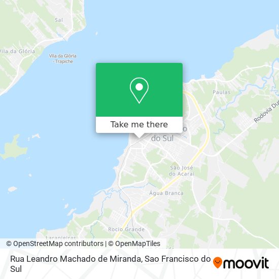 Mapa Rua Leandro Machado de Miranda