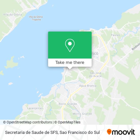 Secretaria de Saude de SFS map