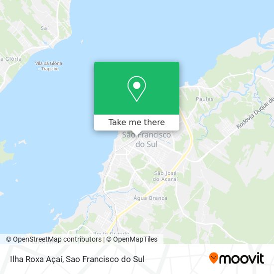 Ilha Roxa Açaí map