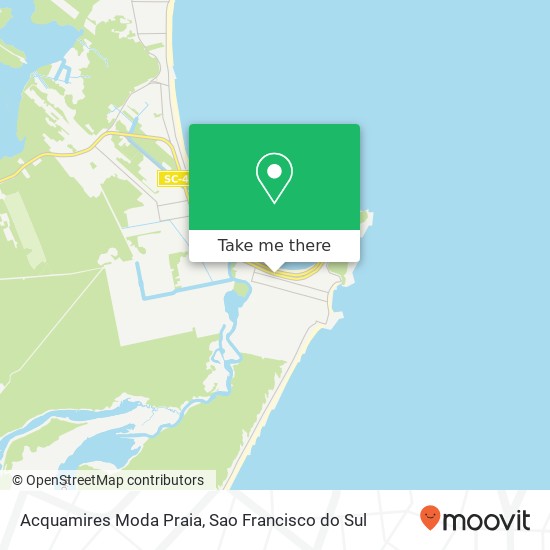 Mapa Acquamires Moda Praia, Avenida Santa Catarina, 624 Da Enseada São Francisco do Sul-SC 89240-000