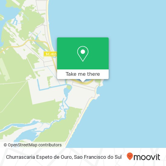 Churrascaria Espeto de Ouro, Avenida Atlântica Da Enseada São Francisco do Sul-SC 89240-000 map