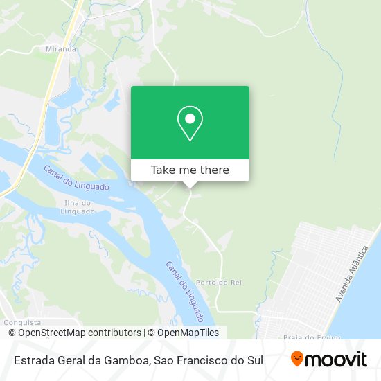 Mapa Estrada Geral da Gamboa