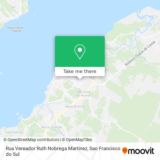 Mapa Rua Vereador Ruth Nobrega Martinez