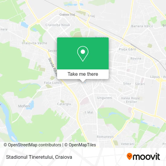 Stadionul Tineretului map