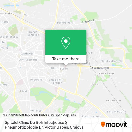 Spitalul Clinic De Boli Infecțioase Și Pneumoftiziologie Dr. Victor Babeș map