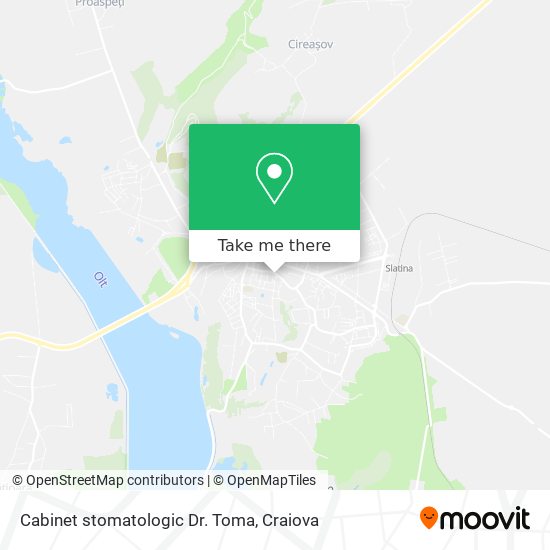 Cabinet stomatologic Dr. Toma map