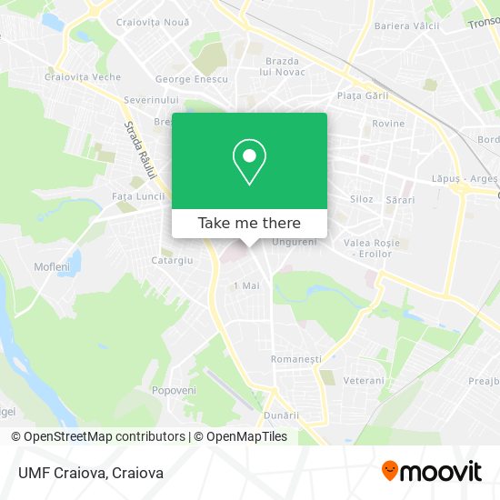 UMF Craiova map