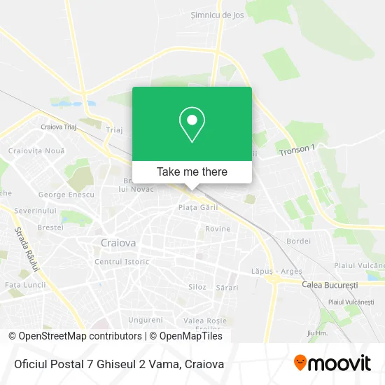 Oficiul Postal 7 Ghiseul 2 Vama map