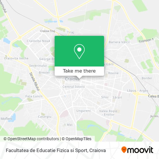 Facultatea de Educatie Fizica si Sport map