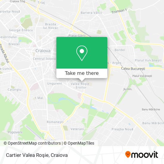 Cartier  Valea Roşie map