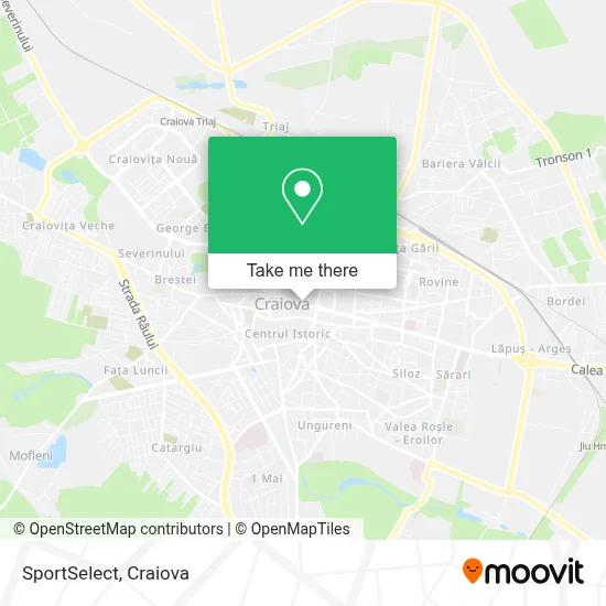 SportSelect map