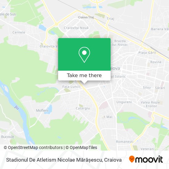 Stadionul De Atletism Nicolae Mărășescu map
