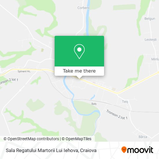 Sala Regatului Martorii Lui Iehova map