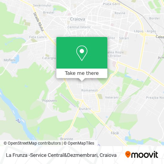 La Frunza -Service Central&Dezmembrari map