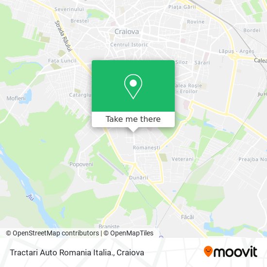 Tractari Auto Romania Italia. map