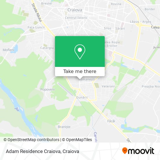 Adam Residence Craiova map