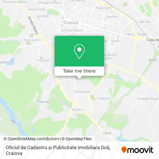Oficiul de Cadastru și Publicitate Imobiliara Dolj map
