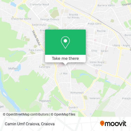 Camin Umf Craiova map