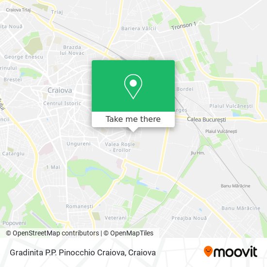 Gradinita P.P. Pinocchio Craiova map