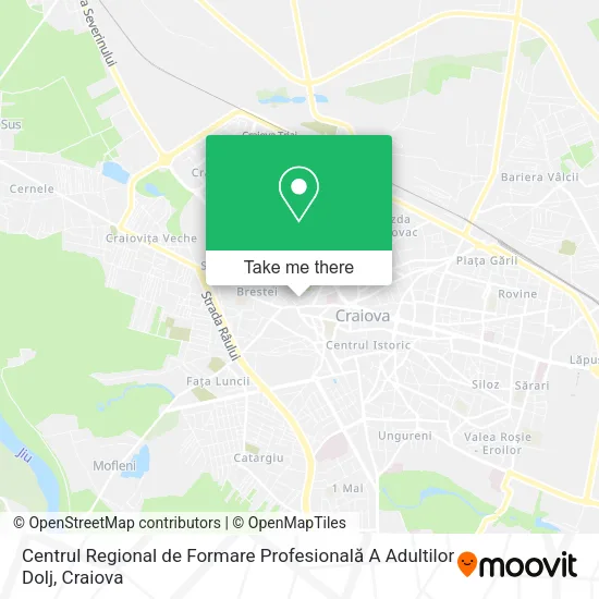 Centrul Regional de Formare Profesională A Adultilor Dolj map