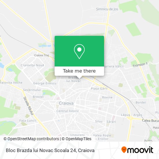 Bloc Brazda lui Novac Scoala 24 map