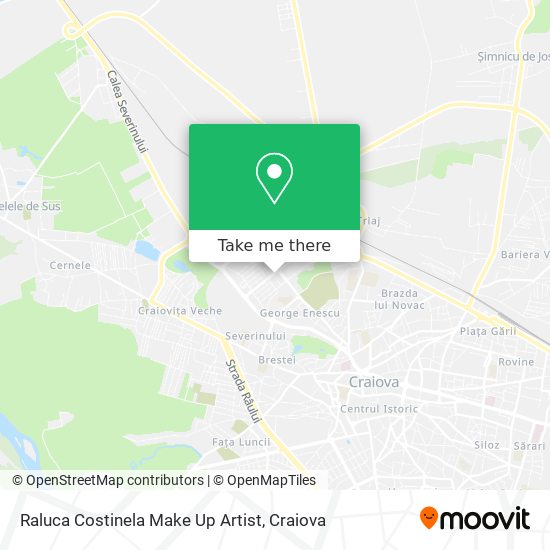 Raluca Costinela Make Up Artist map