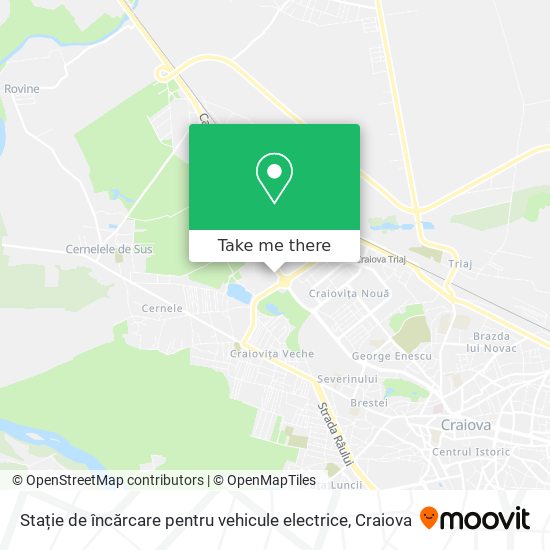 Stație de încărcare pentru vehicule electrice map