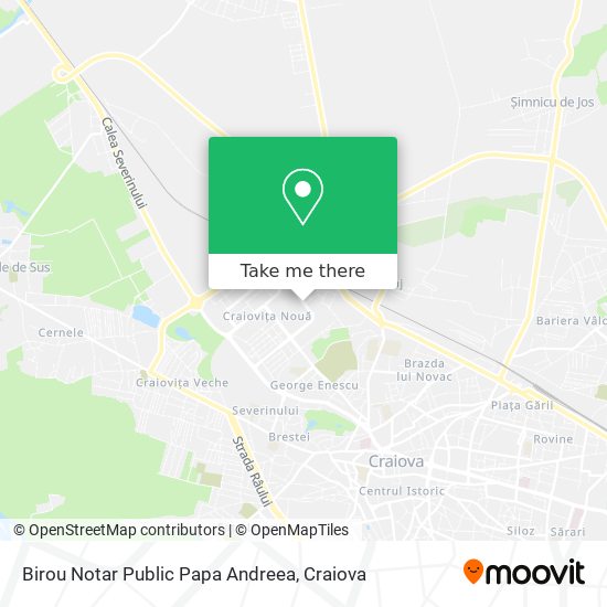 Birou Notar Public Papa Andreea map