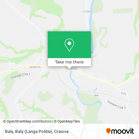 Balș, Balș (Langa Politie) map