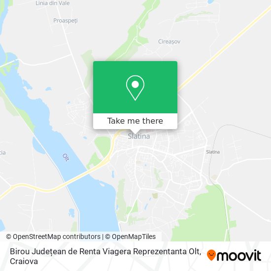 Birou Județean de Renta Viagera Reprezentanta Olt map