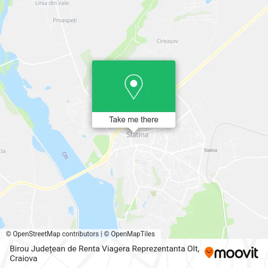 Birou Județean de Renta Viagera Reprezentanta Olt map