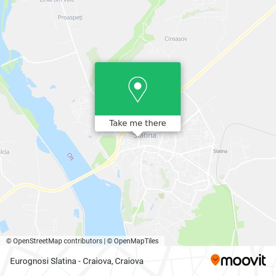 Eurognosi Slatina - Craiova map