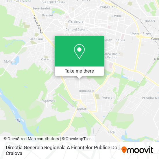 Direcția Generala Regională A Finanțelor Publice Dolj map