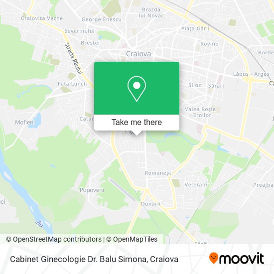 Cabinet Ginecologie Dr. Balu Simona map