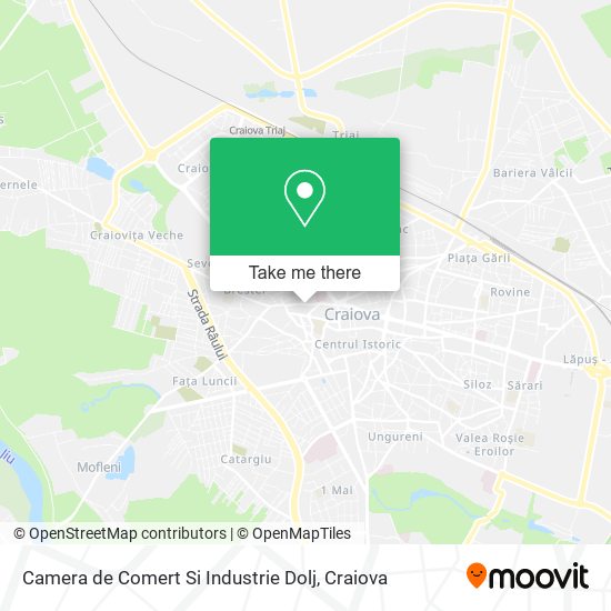 Camera de Comert Si Industrie Dolj map