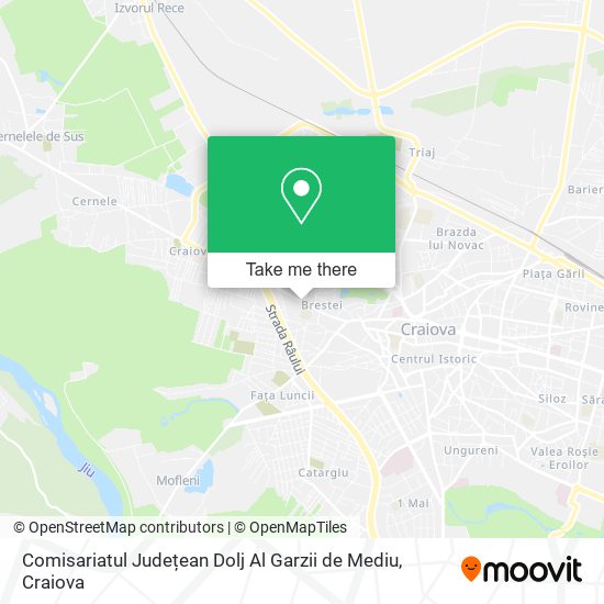 Comisariatul Județean Dolj Al Garzii de Mediu map