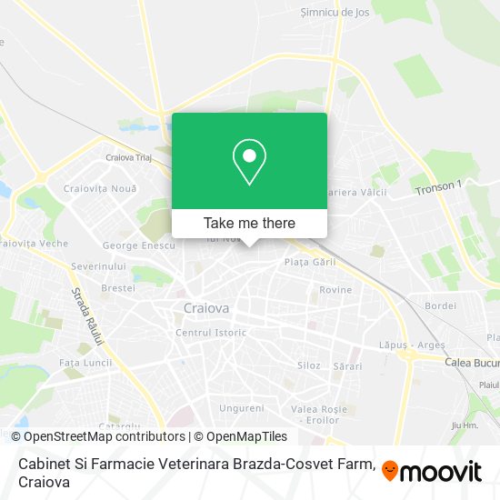 Cabinet Si Farmacie Veterinara Brazda-Cosvet Farm map