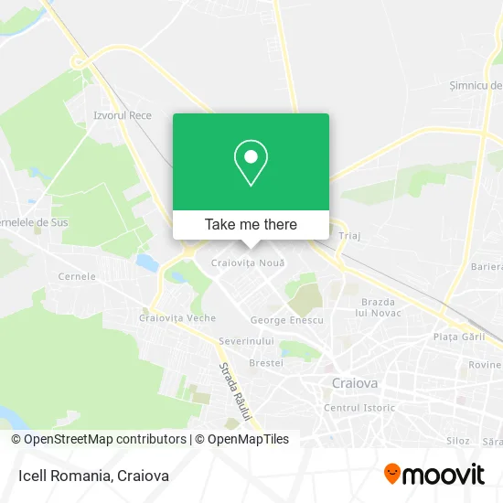 Icell Romania map