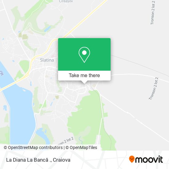 La Diana La Bancă . map
