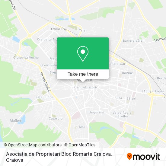 Asociația de Proprietari Bloc Romarta Craiova map