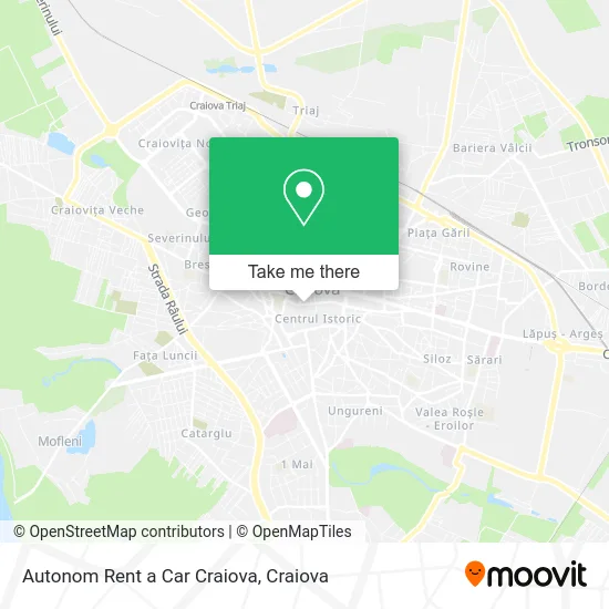 Autonom Rent a Car Craiova map
