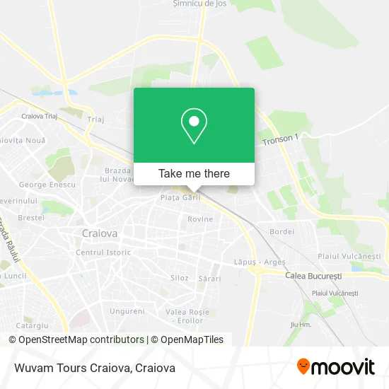 Wuvam Tours Craiova map