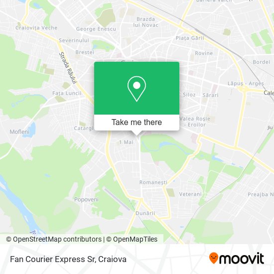 Fan Courier Express Sr map