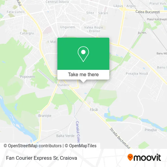 Fan Courier Express Sr map