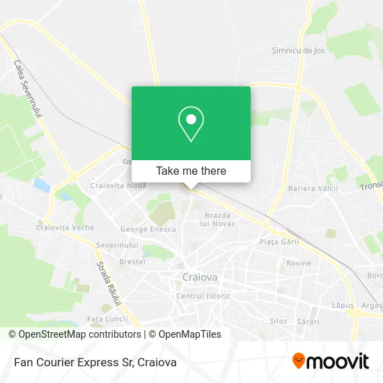 Fan Courier Express Sr map