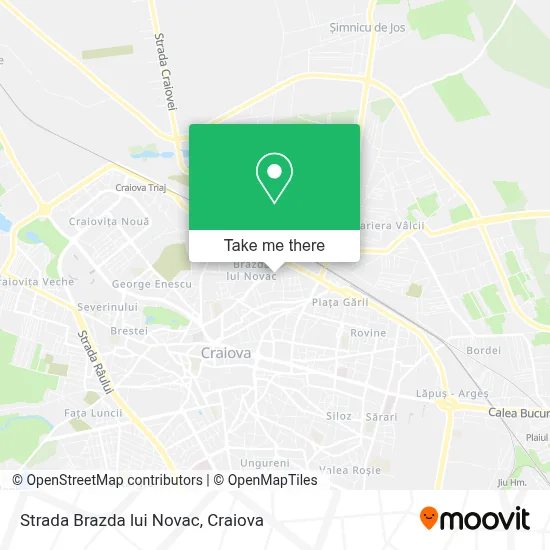 Strada Brazda lui Novac map