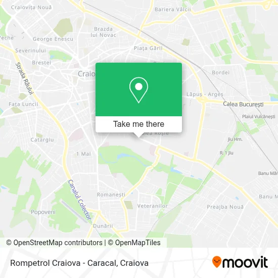 Rompetrol Craiova - Caracal map