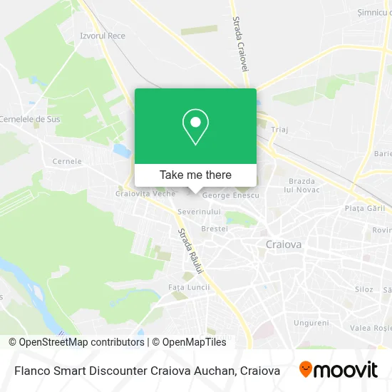 Flanco Smart Discounter Craiova Auchan map