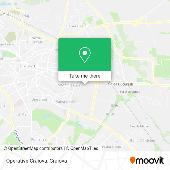 Operative Craiova map